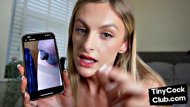 Brit amateur mocks small cock guy