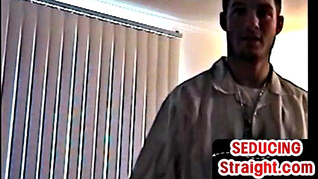 Seduced str8 1st time deepthroating