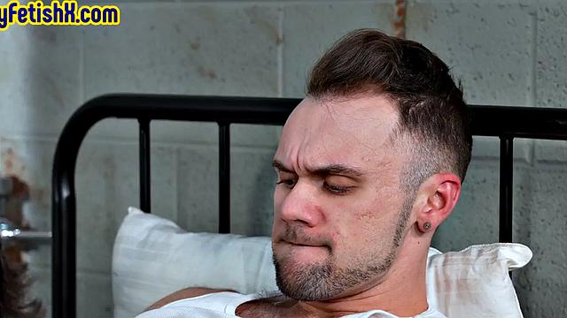 Hairy stud in prison gets rimmed by roommate