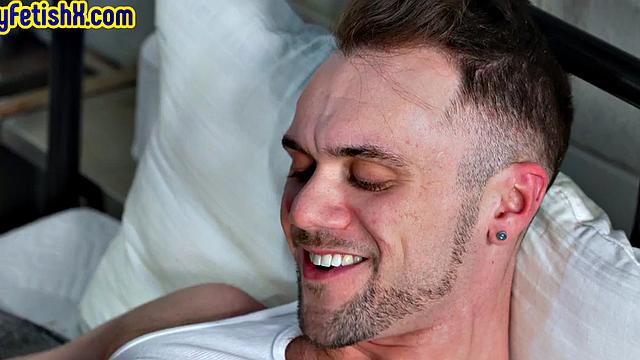 Hairy stud in prison gets rimmed by roommate