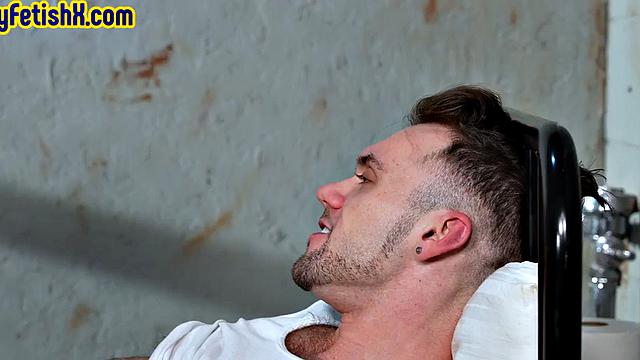 Hairy stud in prison gets rimmed by roommate