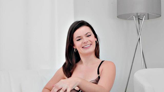 Lingerie babe gagging cock in 69