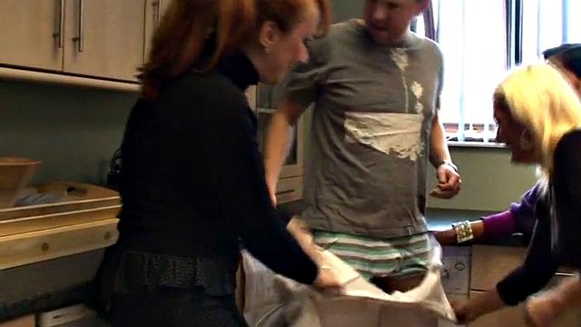 Small dick dominas teasing micro penis before jerking