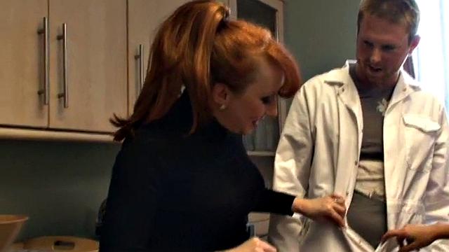 Small dick dominas teasing micro penis before jerking