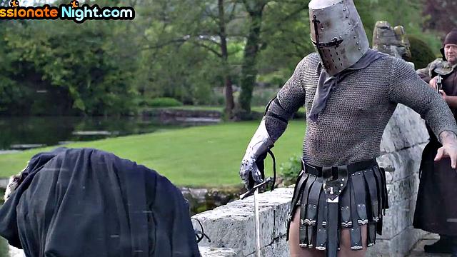 Medieval sluts covered in facial in 3some after pussybanging