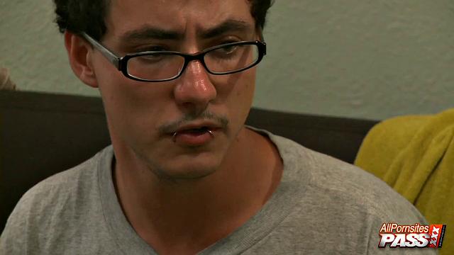 Cuckold Allie fucks guest