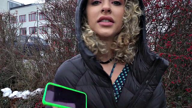 picked babe deepthroating dick in POV