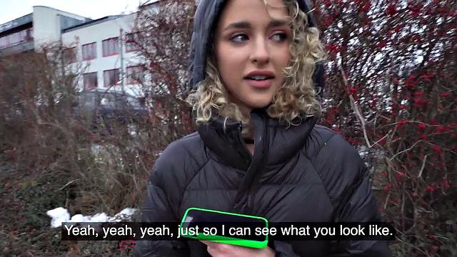 picked babe deepthroating dick in POV