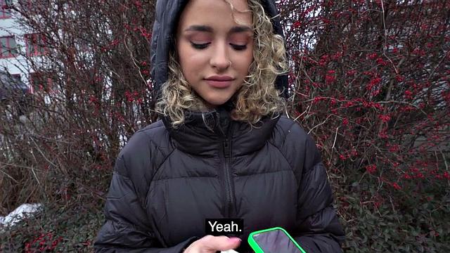 picked babe deepthroating dick in POV