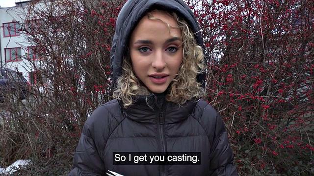 picked babe deepthroating dick in POV