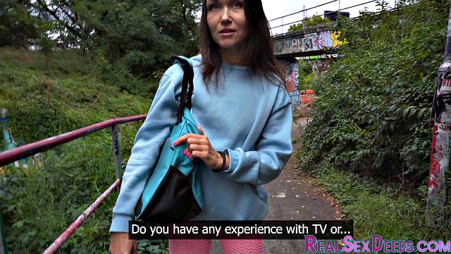 Horny yoga babe pussyfucked hard