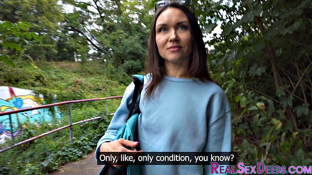 Horny yoga babe pussyfucked hard