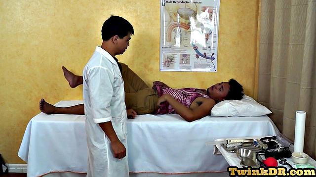 Real asian doctor with patient