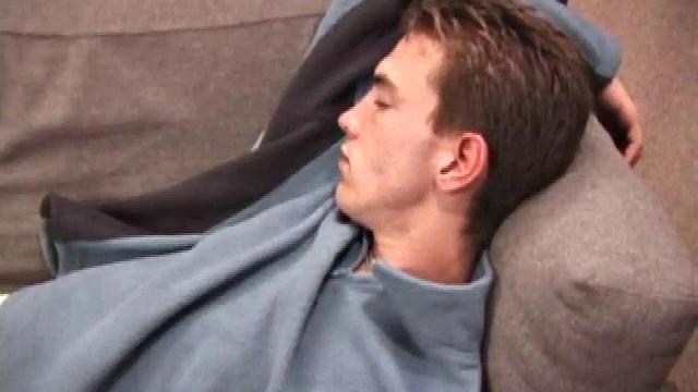 Kenny and Jordan suck each other's cock with passion. They twist and turn on the bed, unable to get enough of the other guy's dick down their throat.