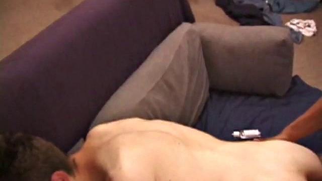 Kenny and Jordan suck each other's cock with passion. They twist and turn on the bed, unable to get enough of the other guy's dick down their throat.