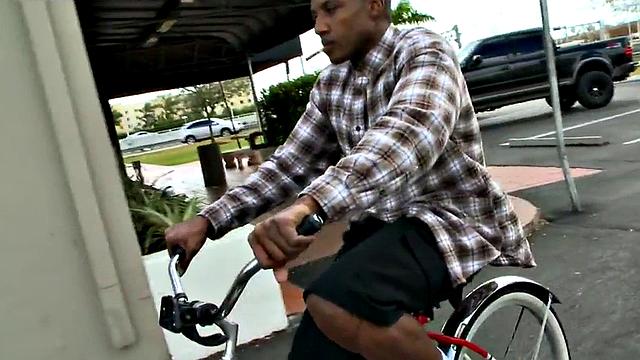 Black bottom pulled and fucked in public place