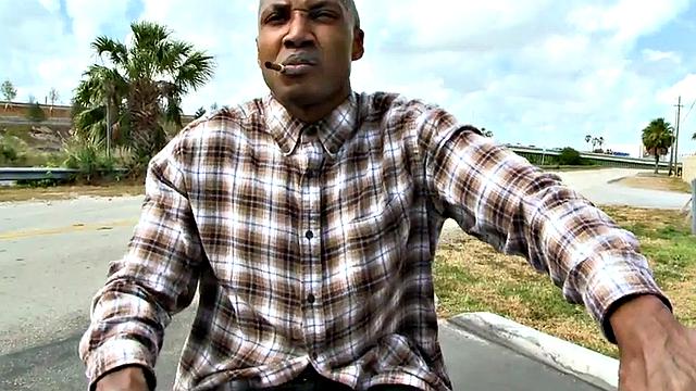 Black bottom pulled and fucked in public place