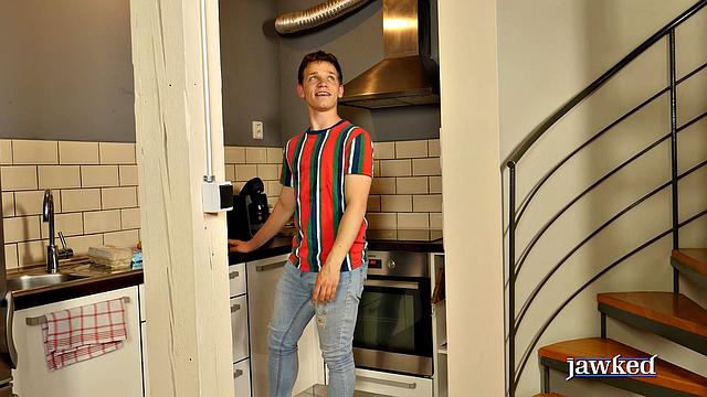 He wakes up hungry and his boyfriend knows just how to serve a sausage breakfast