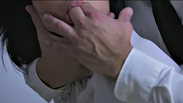 BJ secretary Asian babe pussyfucked by dominant boss