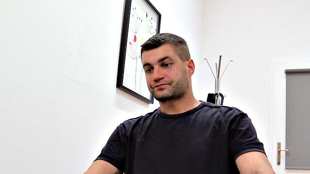 Straight Euro stud goes wild in amateur POV anal sex for cash