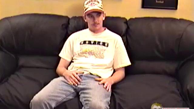 Steve is a 22 year old blond straight dude, with tattoos and a 7 inch cut dick. You can tell he's pretty nervous about getting naked and jacking off in front of the camera. Even so, he does manage to get it up.