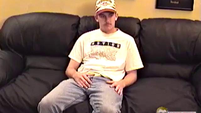 Steve is a 22 year old blond straight dude, with tattoos and a 7 inch cut dick. You can tell he's pretty nervous about getting naked and jacking off in front of the camera. Even so, he does manage to get it up.