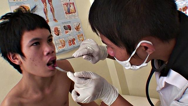 Skinny Asian patient fucked by doctor in infirmary