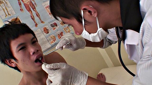 Skinny Asian patient fucked by doctor in infirmary