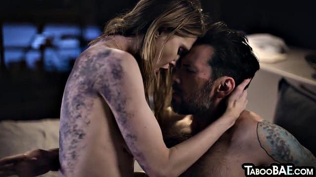 Nasty slut pussyfucked by lucky guy