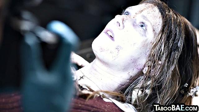 Nasty slut pussyfucked by lucky guy