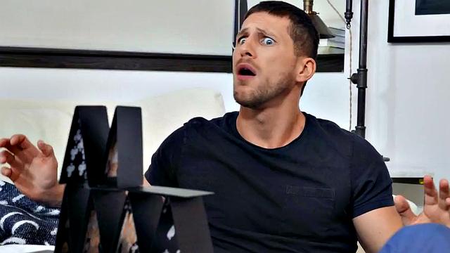 Muscular gay fucks masked guy in asshole doggystyle