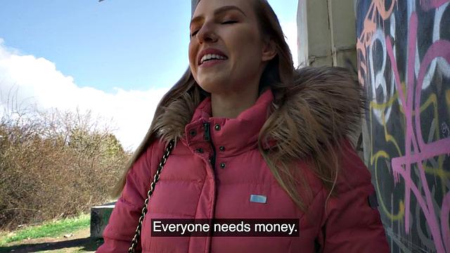 Outstanding euro babe picked up and ufck in pov