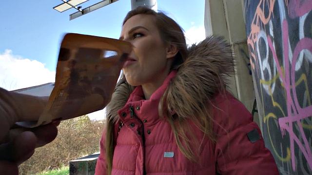 Outstanding euro babe picked up and ufck in pov