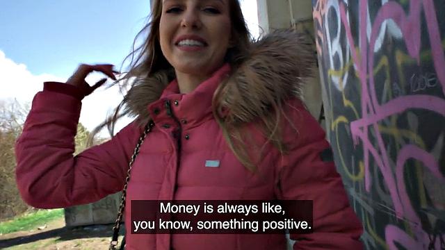 Outstanding euro babe picked up and ufck in pov