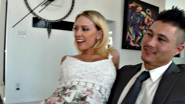 Hot Brunette Babe Fallon West is Banged by a Guy While Another Couple Observes