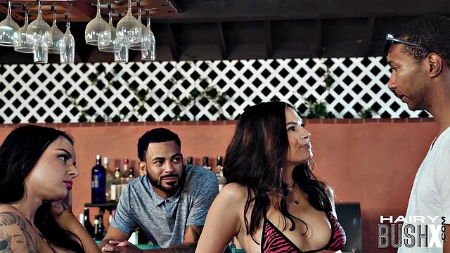 Petite hairycunt babe drilled by BBC