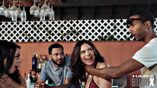 Petite hairycunt babe drilled by BBC