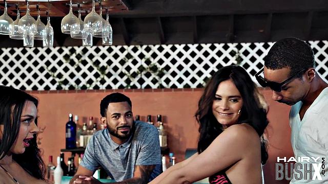 Petite hairycunt babe drilled by BBC