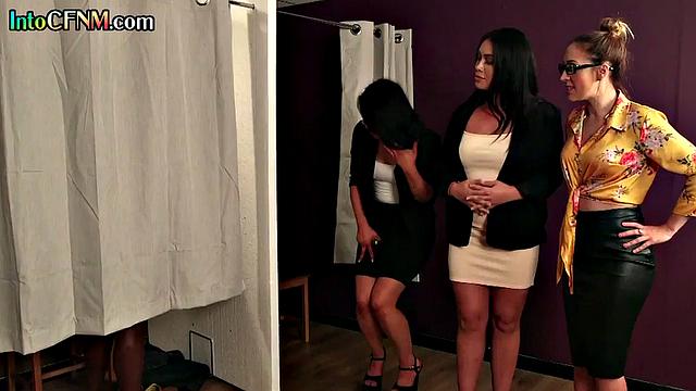 Lucky BBC got sucked by hot ladies