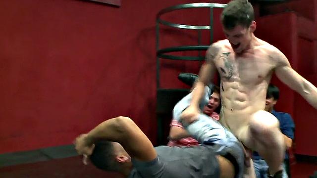 IR amateur bottom anally spoiled in gay orgy party