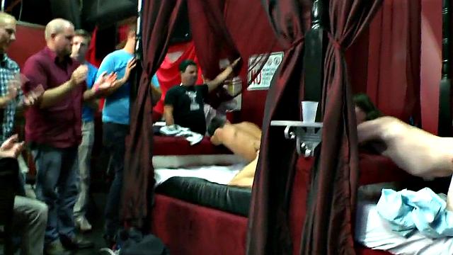 IR amateur bottom anally spoiled in gay orgy party