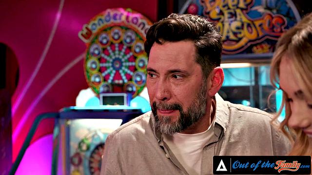 OUT OF THE FAMILY - Sexy Teen Sky Pierce Deepthroats Her Stepdad's Cock