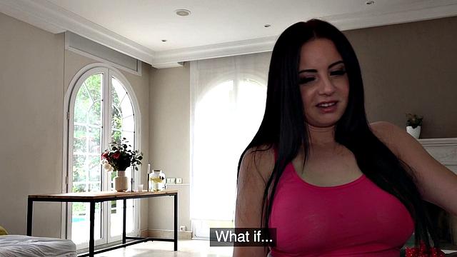 POV maid4cash closeup fucked by client after casting