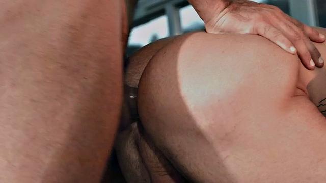 Bisexual babe gets licked and fucked in pool 3some