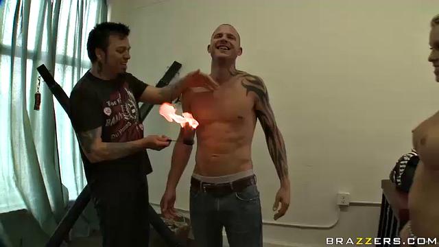 Hot Chick Playing with Fire