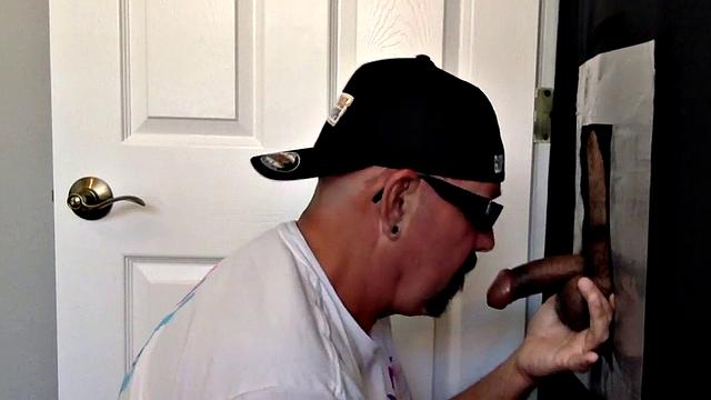 Homemade gloryhole barebacked after cocksucking
