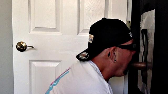 Homemade gloryhole barebacked after cocksucking