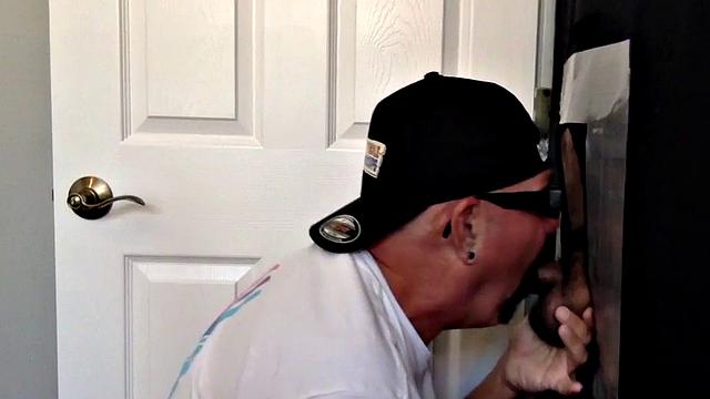 Homemade gloryhole barebacked after cocksucking