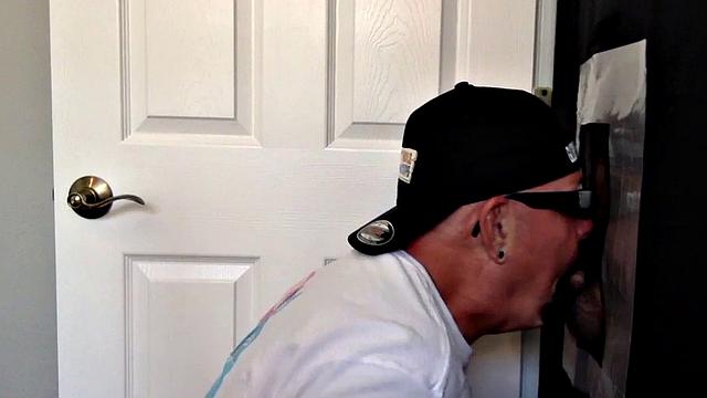 Homemade gloryhole barebacked after cocksucking