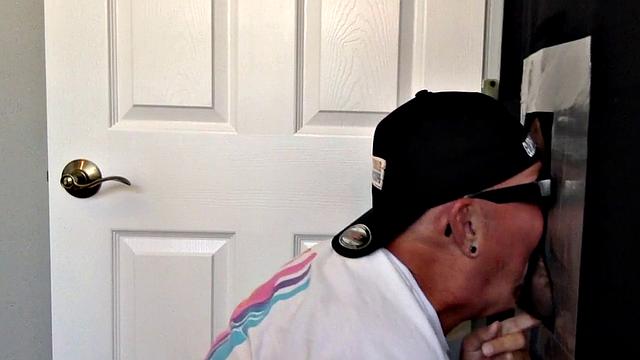 Homemade gloryhole barebacked after cocksucking